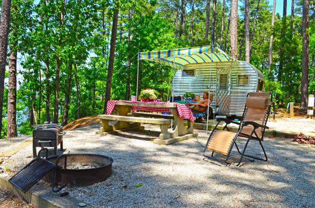 Camping at Mistletoe State Park in Appling, Georgia