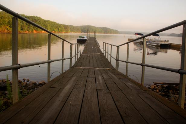 Bridge leading out to lake Allatoona