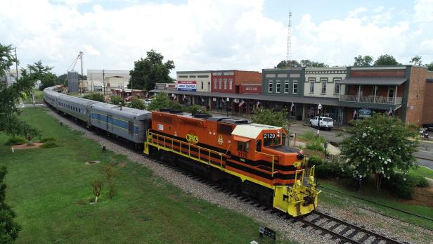 Historic SAM Shortline Railroad in Plains, Georgia