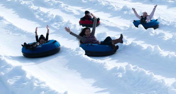 Tubing on Blizzard Mountain at Margaritaville at Lanier Islands in Gainesville, Georgia