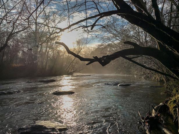 Sunrise over the South River. Photo courtesy Arabia Mountain National Heritage Area Alliance