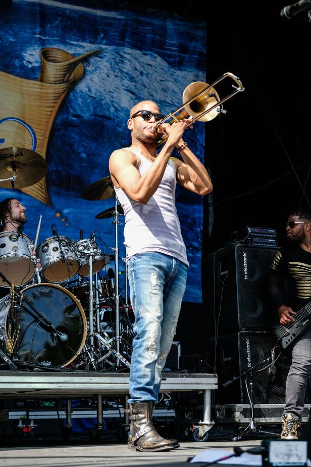 Trombone Shorty at SweetWater 420 Fest in Atlanta, Georgia