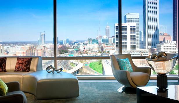 View from a room at the W Atlanta - Downtown in Atlanta, Georgia