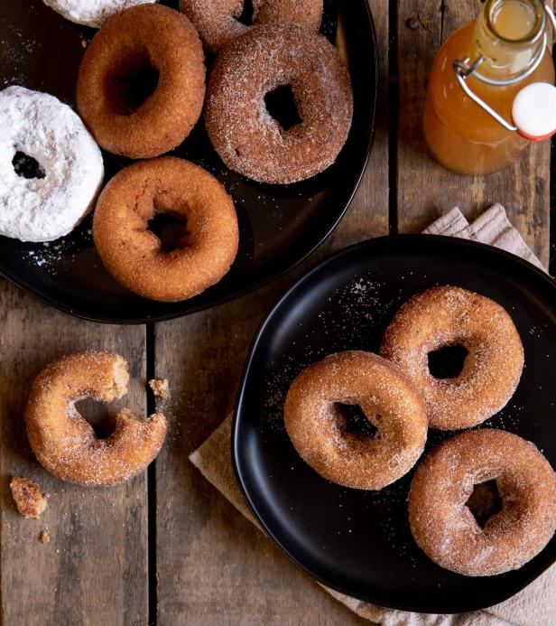 Apple cider donuts at Mercier Orchards in Blue Ridge, Georgia