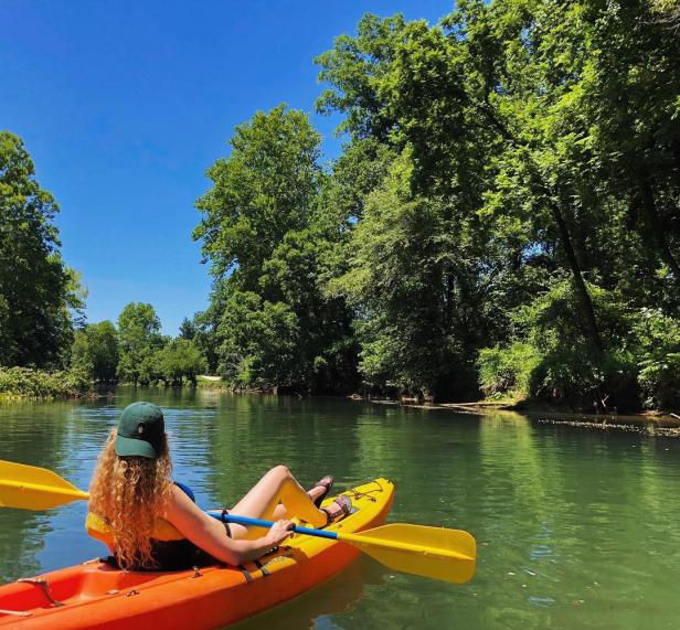 Kayaking in Augusta. Photo by @gracemyers25
