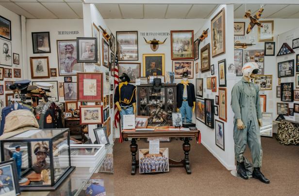 Buffalo soldiers exhibit at the Jack Hadley Black History Museum in Thomasville, Georgia