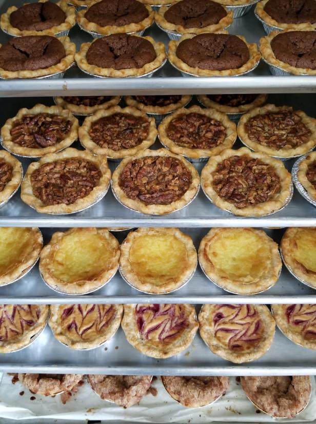 Assorted mini pies at Crave Pie Studio in Duluth, Georgia