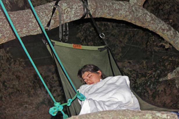 Treetop Camping at Panola Mountain State Park in Stockbridge, Georgia