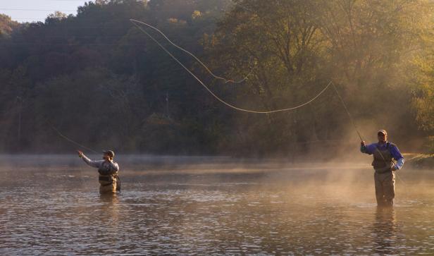 Fly Fishing on the Toccoa River in Blue Ridge, Georgia