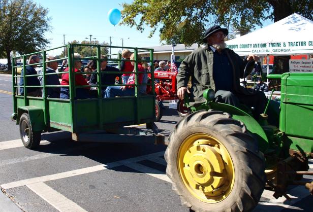 Tractor ride at Harvest Fest in Calhoun, Georgia