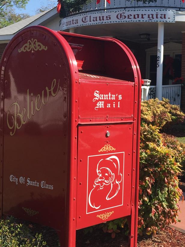 Santa's mailbox in Santa Claus, Georgia