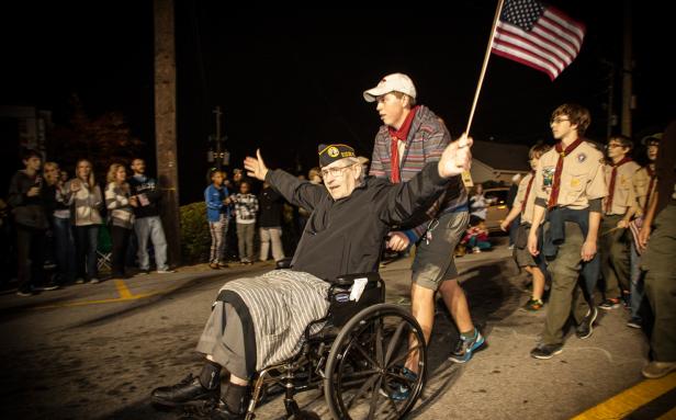 Veterans Day Lighted Parade in Douglasville, Georgia