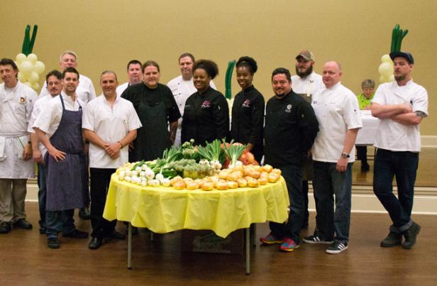 Chefs at the Vidalia Onion Cookoff in Vidalia, Georgia