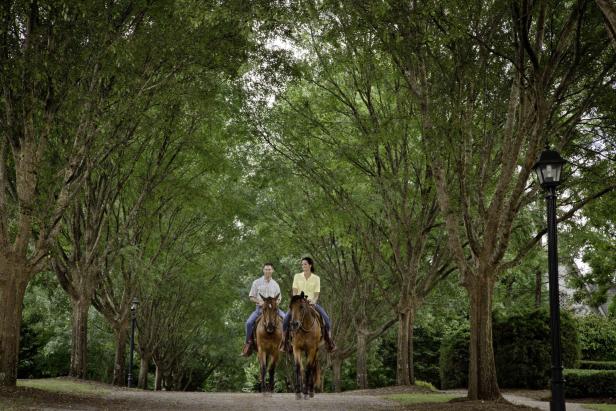 Horseback riding at Barnsley Resort in Adairsville, Georgia