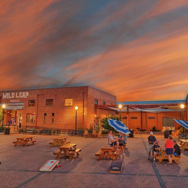 Sunset at Wild Leap Brewery in LaGrange, Georgia. Photo by @jcolbymoore