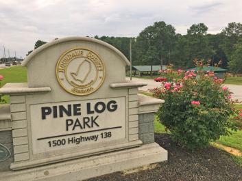 Pine Log Park entrance