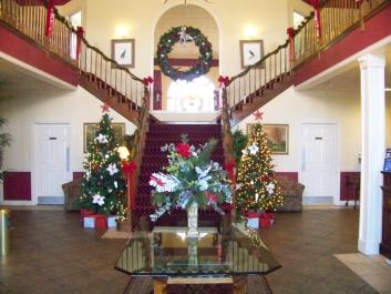Lobby at Christmas