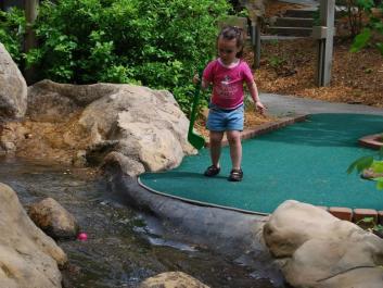 A view of our play through water hole. A real crowd pleaser.