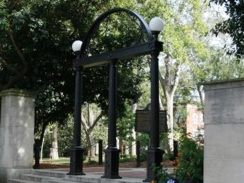 The UGA Arch is the entry to historic North Campus