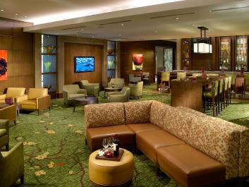 Our Marriott Greatroom with complimentary Wi-Fi, is the perfect location to work alone, relax or catch up with friends and coworkers.