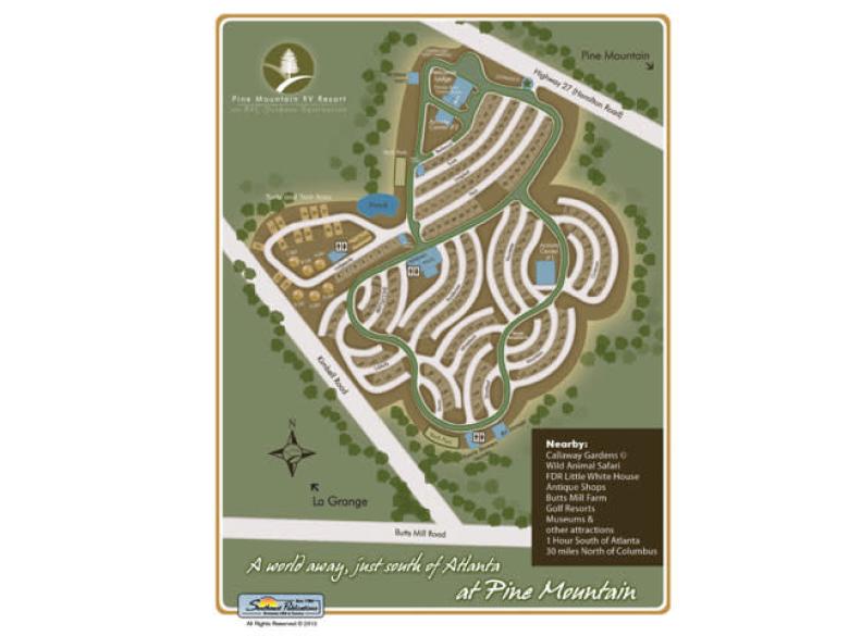 Pine Mountain Rv Park Map Pine Mountain Rv Resort | Official Georgia Tourism & Travel Website |  Explore Georgia.org