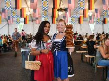 Two women at Oktoberfest at Fort Benning in Columbus, Georgia