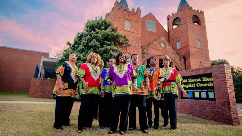 The Freedom Singers at Albany Civil Rights Institute in Albany, Georgia