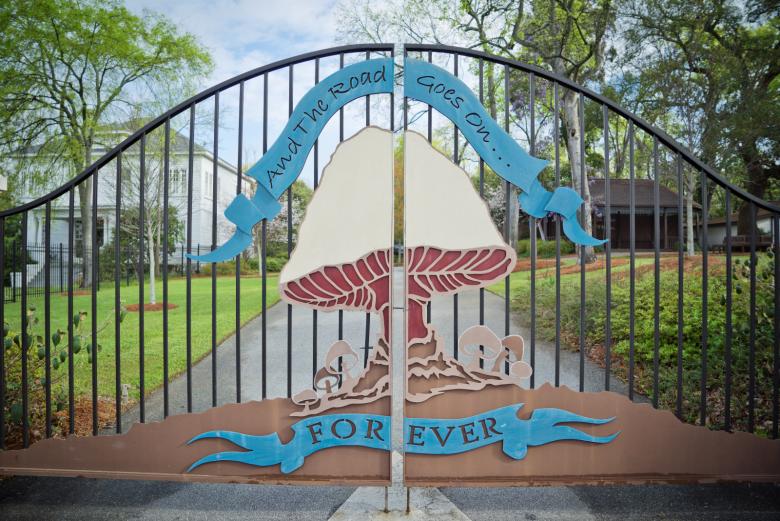 Gates at The Allman Brothers Band Museum at the Big House in Macon, Georgia