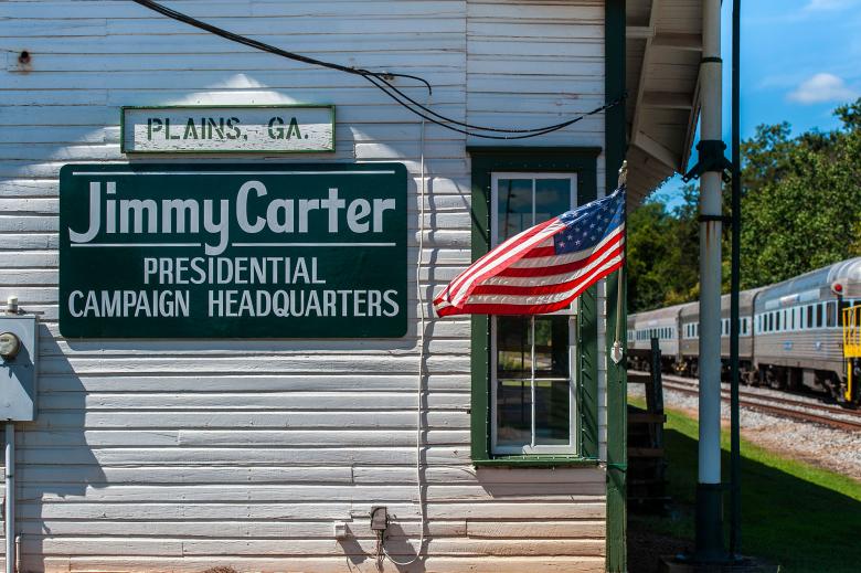 Jimmy Carter campaign headquarters in Plains, Georgia. Photo by Geoff L. Johnson