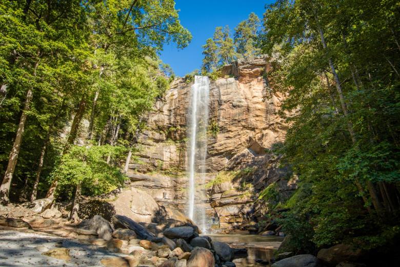 Toccoa Falls in Toccoa, Georgia